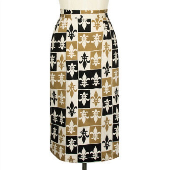 Trashy Diva Dresses & Skirts - Trashy Diva Fleur de Lis Pencil Skirt - Size 8